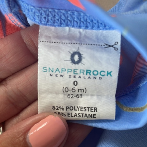 Snapper Rock One-Piece Rashguard Swimsuit (0-6 Months) - Picture 4 of 5